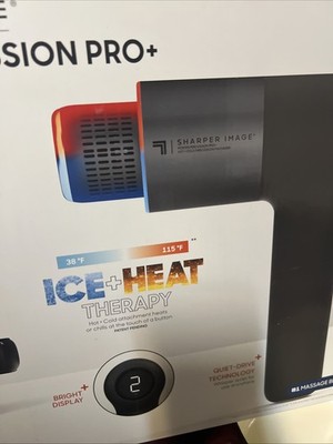 Sharper Image Power Percussion Pro+ Hot + Cold Percussion Massager