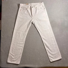Levi Strauss Co 501 Original Fit White Denim Jeans W32 L30