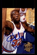 Signed Basketball Card Auto Herb Williams 1994-95 Ultra #300 New York Knicks