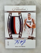 2023-24 Flawless Kris Murray RPA Vertical Patch Auto 3-Color Patch #24/25 RC