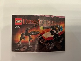 LEGO Dino Attack Lot 7473 & 7474 Complete w/ Instructions & Mini Figs