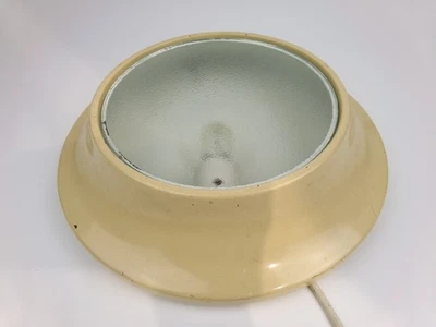 Uplighter Floor Light Lamp. 1950's vintage. R.E.A.L. Cream Plinth Light. Ø 11.5" - Image 1 of 4