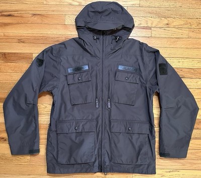 Vtg 2000 Burton Analog x Recon AGBORNE Tactical Snowboard Ski Jacket L Gray