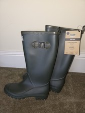 Town & Country The Burford Wellington Boots green Deluxe Size 4 UK New Wellies