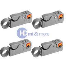 4x NEW COAXIAL CABLE STRIPPER COAX STRIPPING TOOL RG59 RG58 RG6