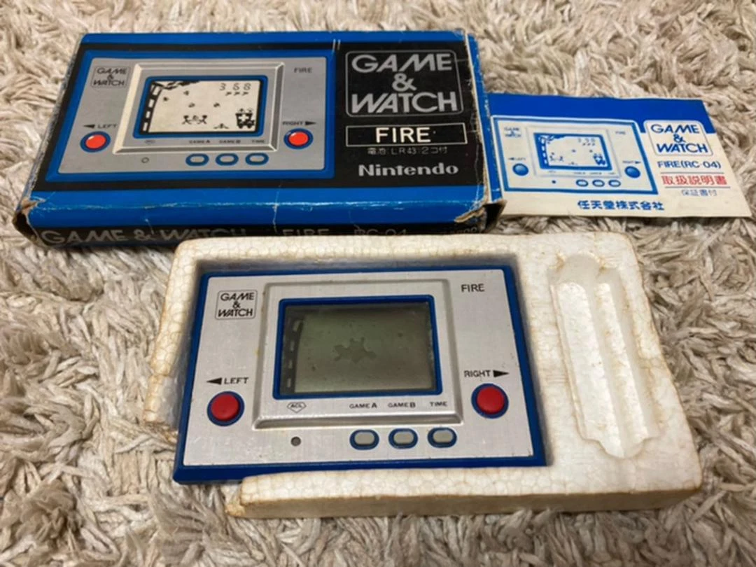 Nintendo Game and Watch Fire RC-04 with original box Vintage Original eBay