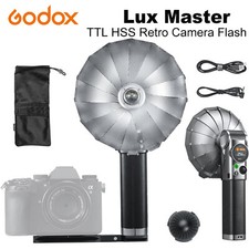 Godox Lux Master Retro TTL HSS Camera Flash for Sony Nikon Canon Fuji Panasonic