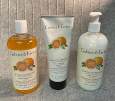 CRABTREE EVELYN Tarocco Orange Set Body Scrub Bath Shower Gel Body Lotion