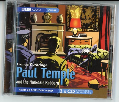 Audio Book FRANCIS DURBRIDGE Paul Temple and the Harkdale Robbery on 2 x CDs BBC