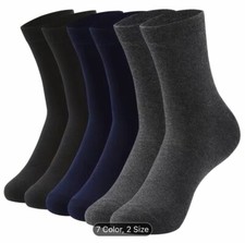 6 Pairs Men  s Short Crew Socks Cotton Soft Breathable Non-Slip