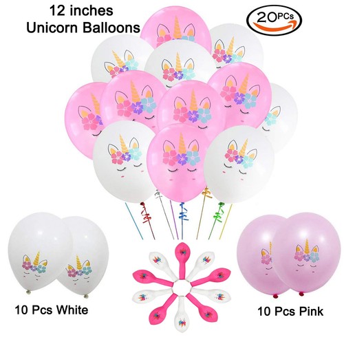 Unicorn Birthday Theme Party Decoration, Cake & Cupcake Topper, Banner, Balloon - Picture 15 of 24