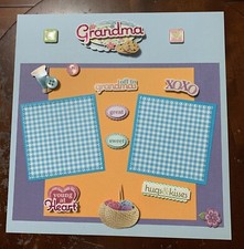 Grandma-12 x 12 premade scrapbook page