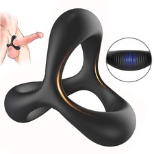 Male Scrotum Testicle Squeeze Rings Cage Stretcher CBT Enhancer Delay Ball Mens