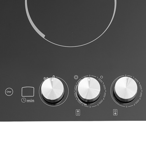 Electric Cooktop LED Electric Stovetop 2 Burners Electric Cooktop 1100W & 600W - Picture 19 of 21