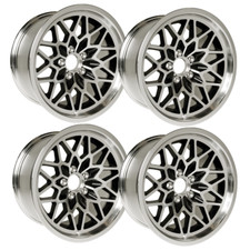 Yearone 17 X 9 Cast Aluminum Black Recess Snowflake Wheels Set Of 4. Yearone 17 X 9 Cast Aluminum Black Recess Snowflake Wheels Set Of 4.