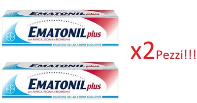 Ematonil Plus Gel Emulsion mit Arnika Bromelain Azina für Hämatome 50 ml 2 Stück