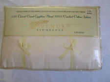 Egyptian Cotton SATEEN BLEND Sheet SET, California King 550Thread Ct 4 PC, VENUS