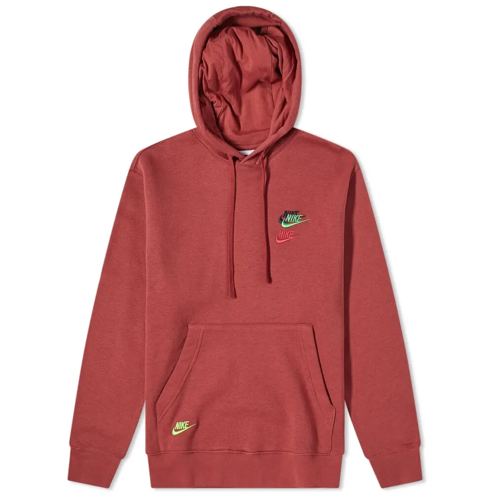 Nike NSW Multi-Swoosh Pullover Hoodie DM8882 661 Cedar