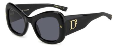 Dsquared2 Sunglasses D2 0137/S  2M2/IR Black / Gold smoke Woman