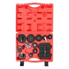 Brake Bleeder Adapter Kit for Master Cylinder W/ 12 Pieces Fluid Extractor