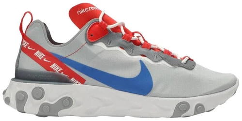 Nike React Element 55 Grey Royal Red