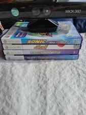 Xbox 360 Kinect Sensor  With 4 Games. Clean! Very good condition!