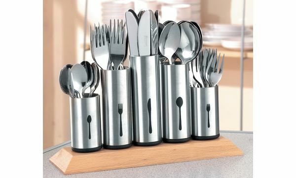 Esmeyer Besteckständer Besteckhalter "Pipes", mit fünf Halterungen Besteckträger