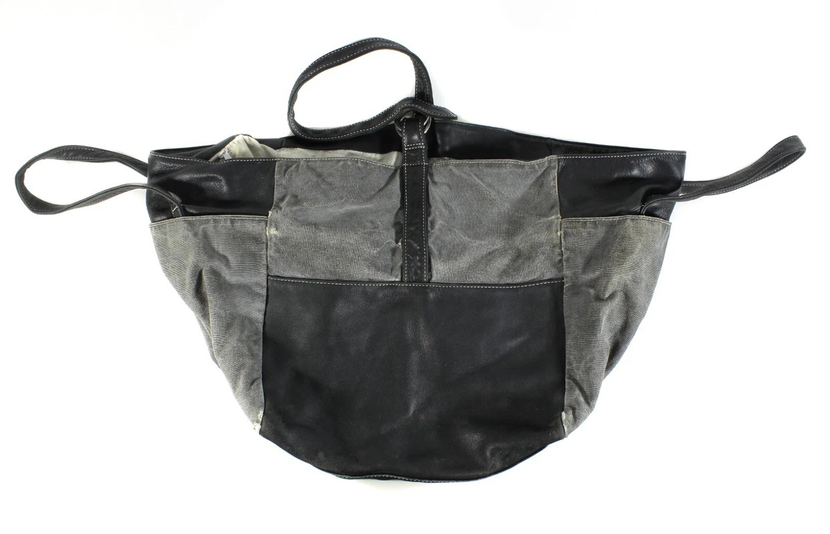 Yohji Yamamoto 90S Archive Big Cotton Leather Bag Vintage