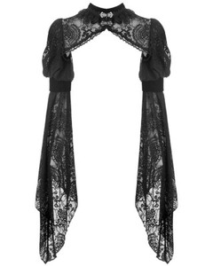 Details about Dark In Love Gothic Bolero Shrug Top Black Lace Velvet Steampunk Victorian Witch Details about Dark In Love Gothic Bolero Shrug Top Black Lace Velvet Steampunk Victorian Witch