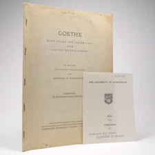 Roy Pascal - Goethe und das Tragische - First Edition