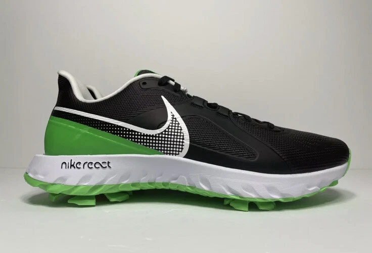 Nike React Infinity Pro Black Green Golf Shoes Cleats Men's Size 9 CT6621-001 - Image 4 of 4