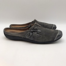 Natural Soul by Naturalizer Fanner Mules Women's 7.5M Gray Comfort Slide Clogs