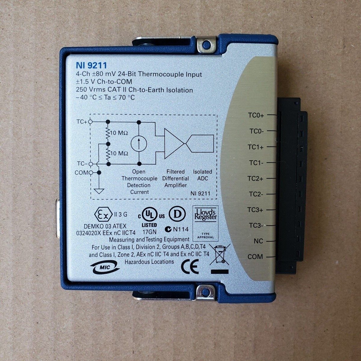 National Instruments NI 9211 NI-9211 cDAQ Temperature Thermocouple