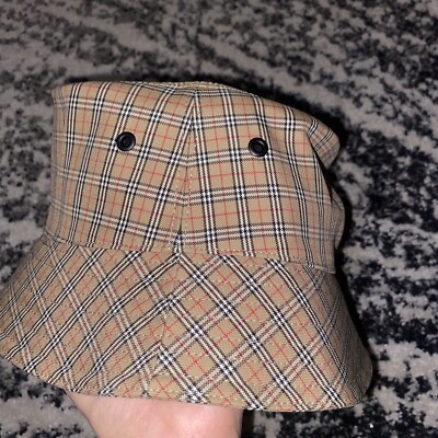 BURBERRY Micro Check Bucket Hat Burberry - Microcheck Bucket Hat | HBX main image 3