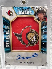 22-23 Black Diamonds team Logo Jumbo Rookies Autograph JAKE SANDERSON /49 *READ