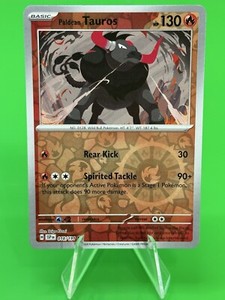 ⭐️⭐️Pokemon Paldean Tauros S & V Surging Sparks Reverse Holo UC 018/191 NM!!⭐️⭐️