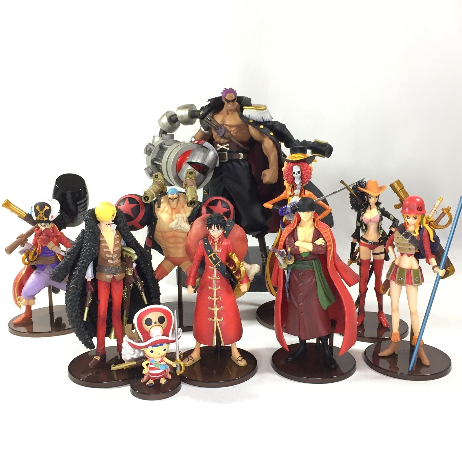 Super One Piece Styling Series Film Z Straw Hat Pirates & Zephyr Lot 10  figure