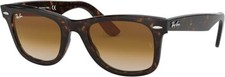 Ray-Ban Original Wayfarer Men's Sunglasses Classic Polished Tortoise/Light Brown