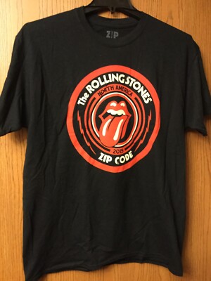 Rolling Stones. 2015 Zip Code Tour Shirt. Black. L | eBay