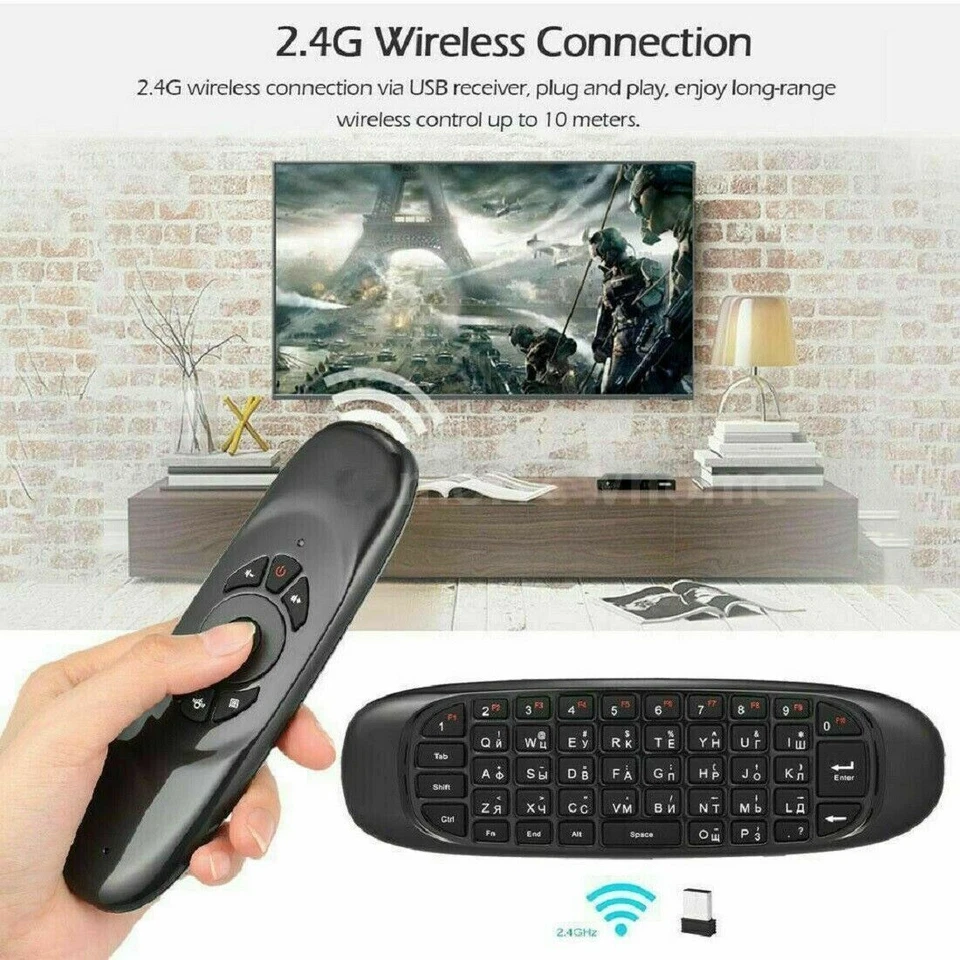 Voice Remote Google Control Air Mouse Bluetooth/USB for PC Android Smart TV Box - Image 2 of 4