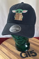 NWOT STAR WARS YODA black SnapBack hat. Very Fun G15