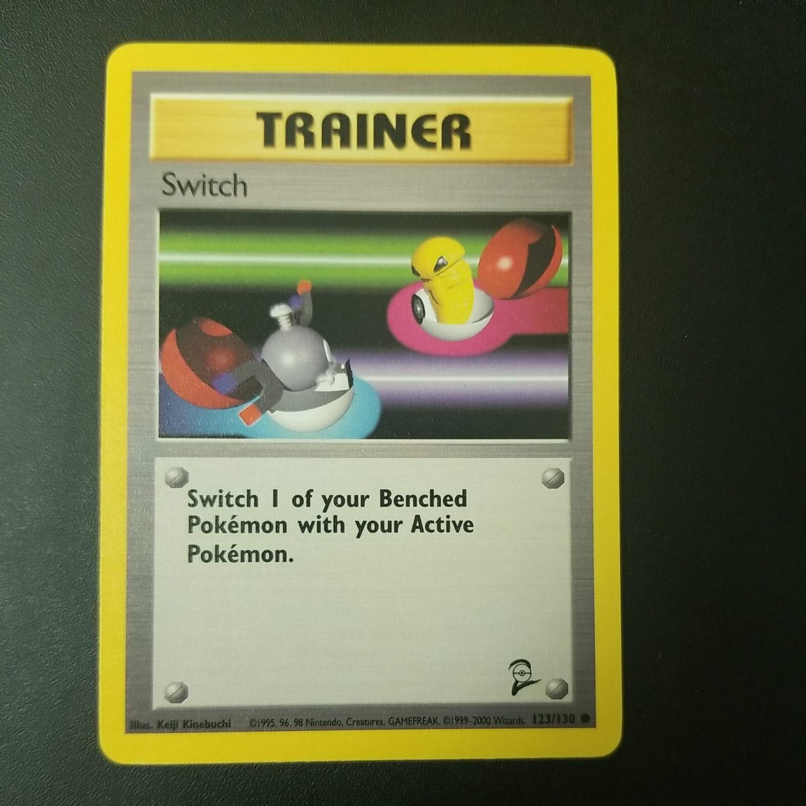 Switch 123/130 - VINTAGE WOTC POKEMON CARD - BASE SET 2 - NM/M