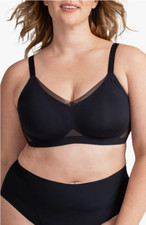 69 Honeylove CrossOver Wireless Bra, Runway, Size XL 38D/DD E