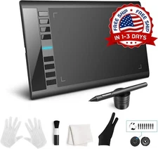 Tableta 10x6 Pluma De Dibujo Digital Para Graficos Grafica Digitalizadora NUEVO