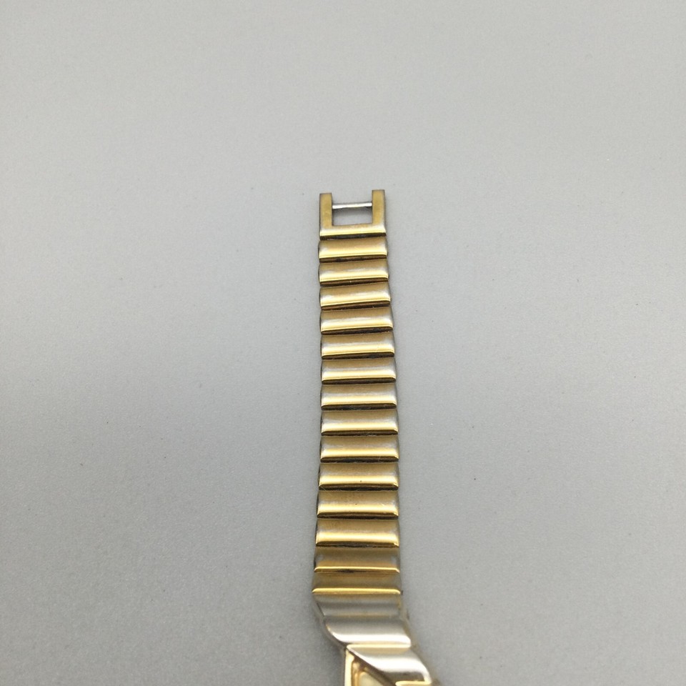 Vintage Seiko Rivoli Watch Women Half Moon Gold Tone 1F20-5D59 New ...