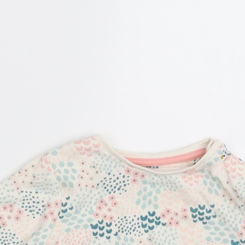 T-shirt Basique Mini Club Fille – Violet 5-6 Ans – Manches Longues Coton – État Correct