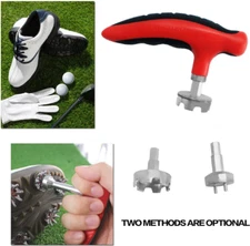 Portable Golf Twist Nail Puller Tool Golf Shoes Spikes Remove and Replace Wrench