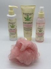 Hemp Plus My Beauty Spot Hemp Seed Oil Rosewater 4 Piece Bath Body Care Set