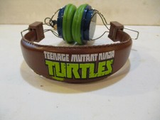 VINTAGE TEENAGE MUTANT NINJA TURTLES HEADPHONES Used Very Good Condtion
