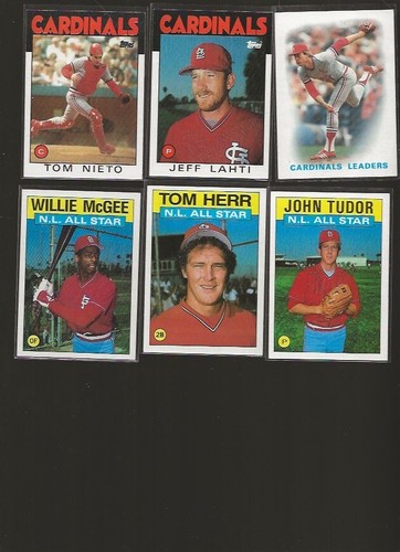 1986 TOPPS ST LOUIS CARDINALS TEAM SET OF 33 CARDS W/ OZZIE SMITH NRMT-MT SHARP - Bild 4 von 4